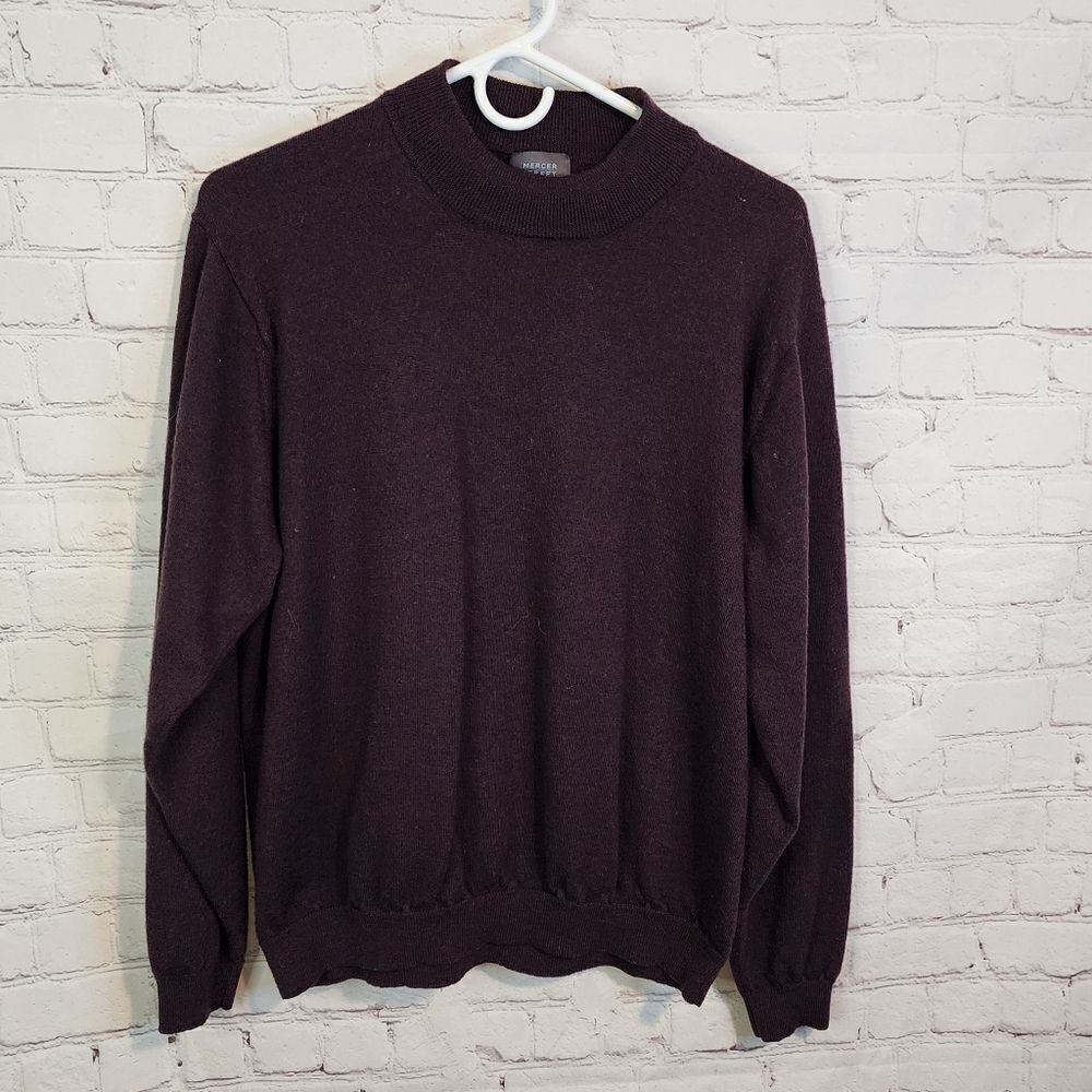 Men's Mercer Street Studio "100% pure new wool" sweater, size XL